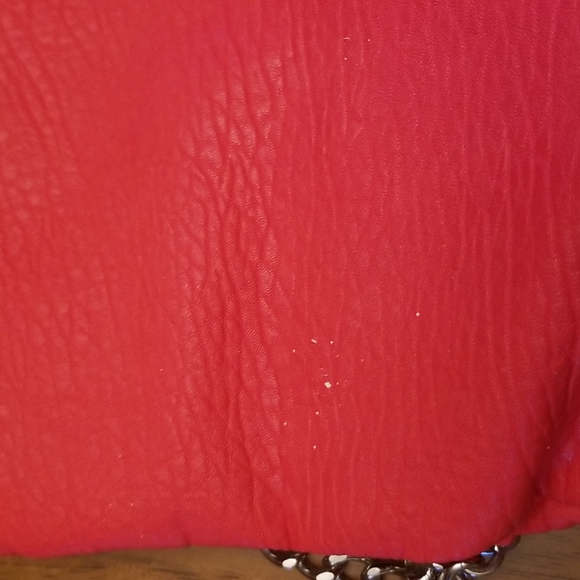 Express reddish bag with silver chain - Picture 3 of 8